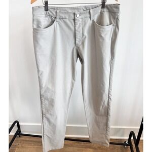 Lululemon ABC Slim Fit 5 Pocket Pants Mens 36 Seal Gray Utilitech